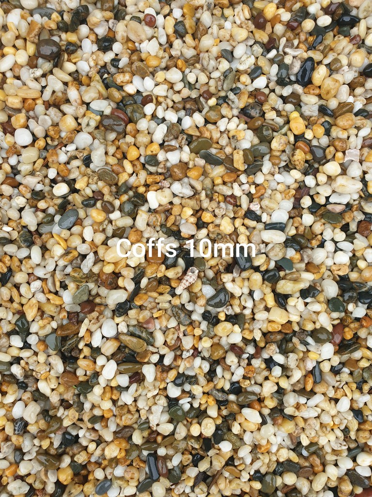 Coffs 10mm pebbles
