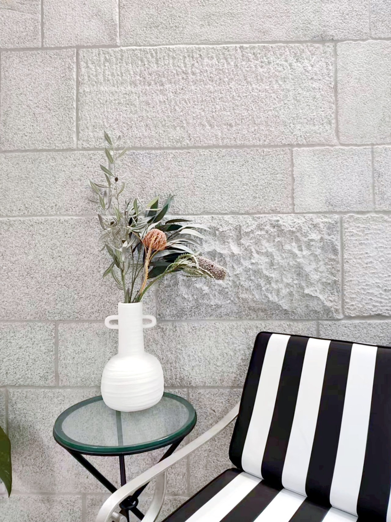 Argent Lodge granite walling Brisbane showroom display