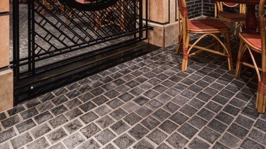 Sable granite cobblestone path Gold Coast