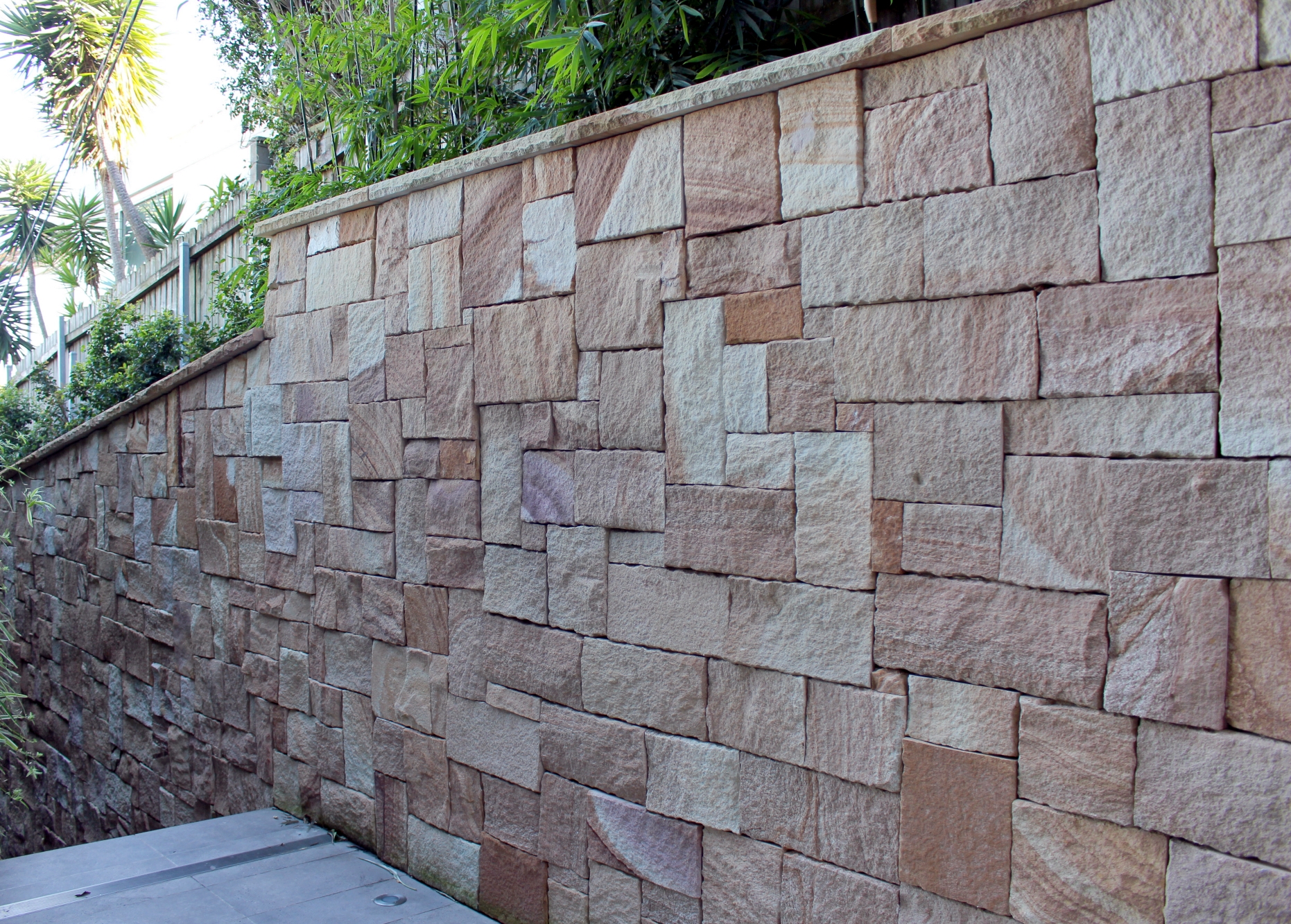 Colonial Ranch sandstone cladding Rose Bay project
