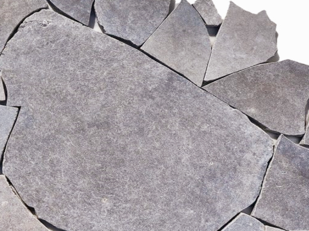 Byron limestone crazy paving display