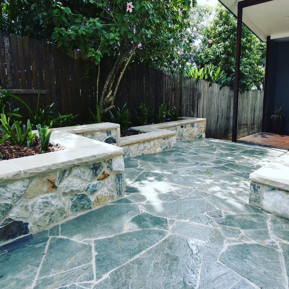 Kimba slate crazy paving sealed finish