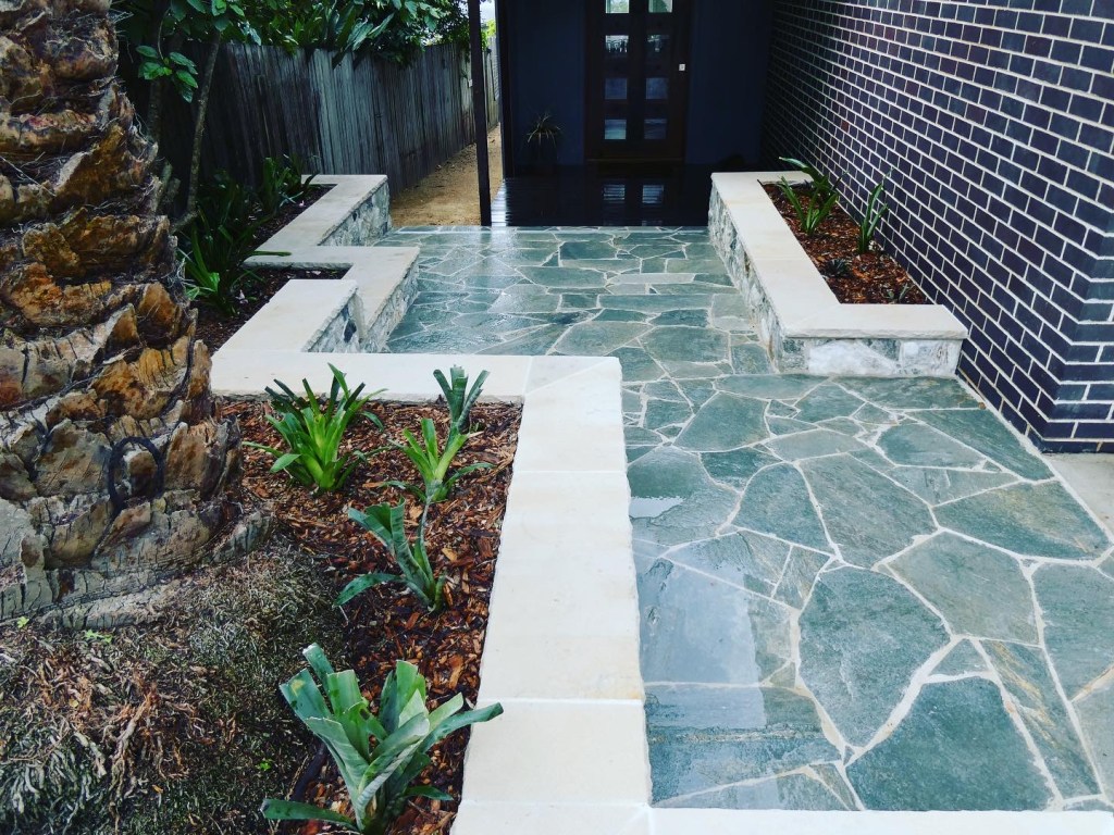 Kimba slate crazy paving pale grey Brisbane