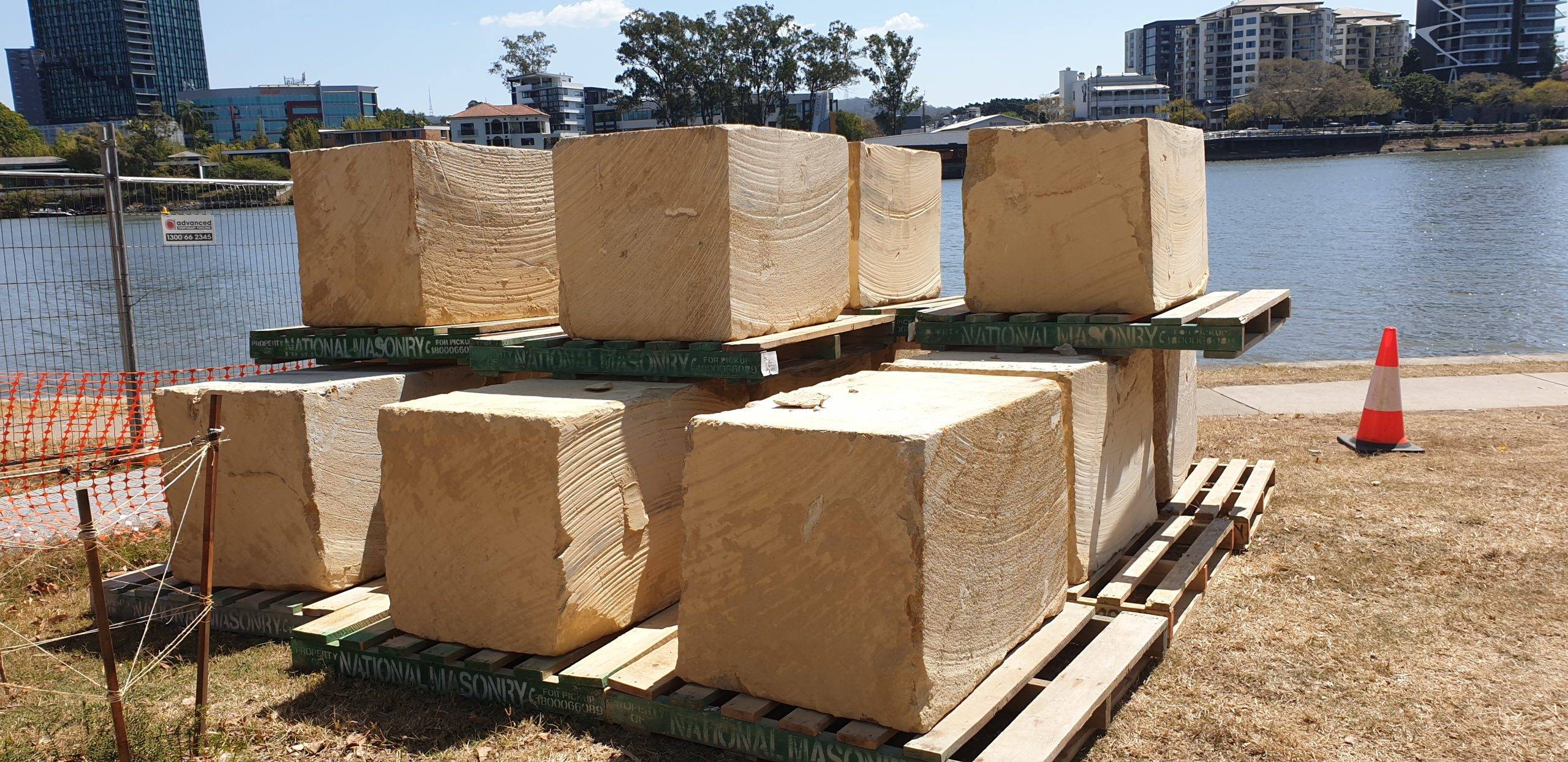 A Grade 6 sawn sided 700s sandstone block A Grade 6 sawn sided 700s sandstone block