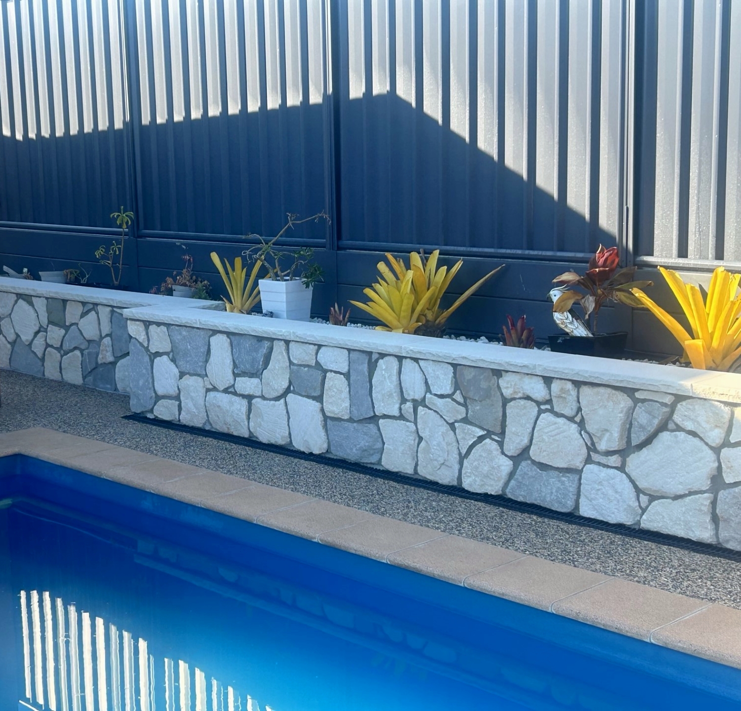 Bligh irregular walling swimming pool featured wall