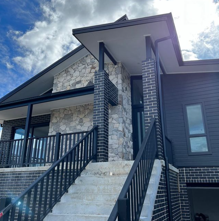 Bligh irregular cladding residential exterior by Allfitz Homes