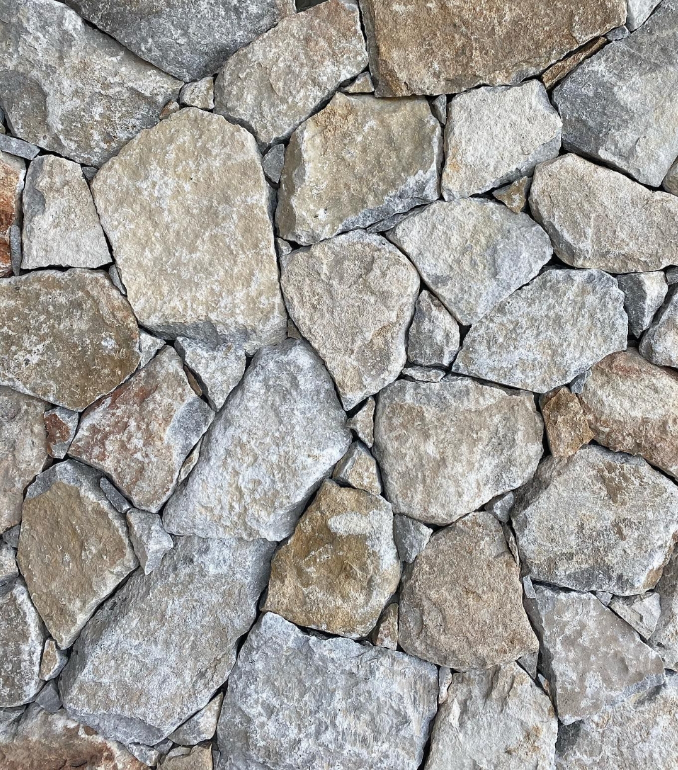 Burra irregular walling natural quartz cladding