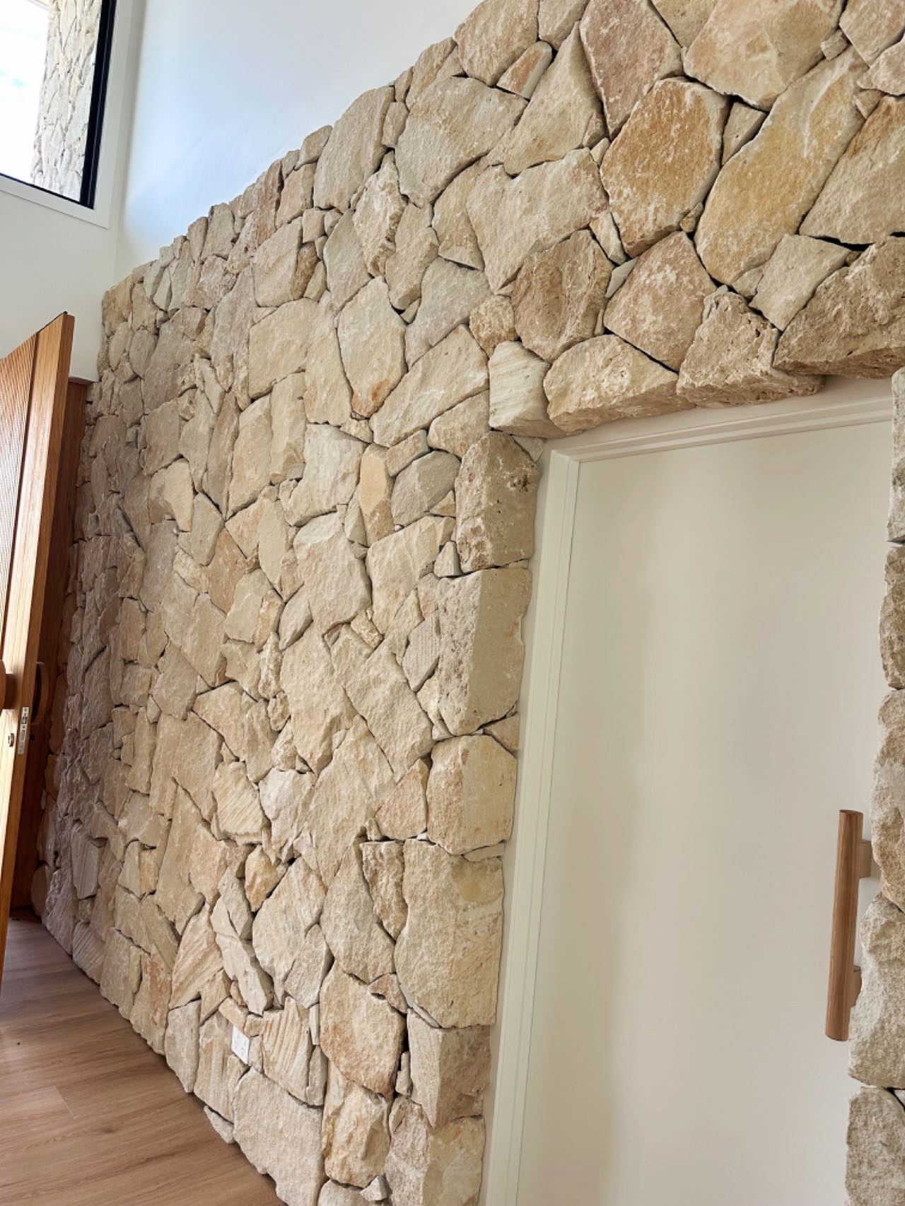Irregular Ophir sandstone cladding premium stone wall Brisbane
