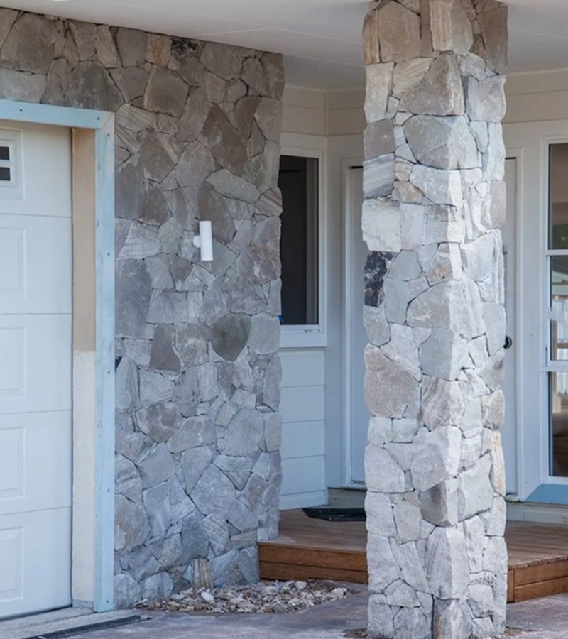 Irregular Orford Grey sandstone cladding residential project