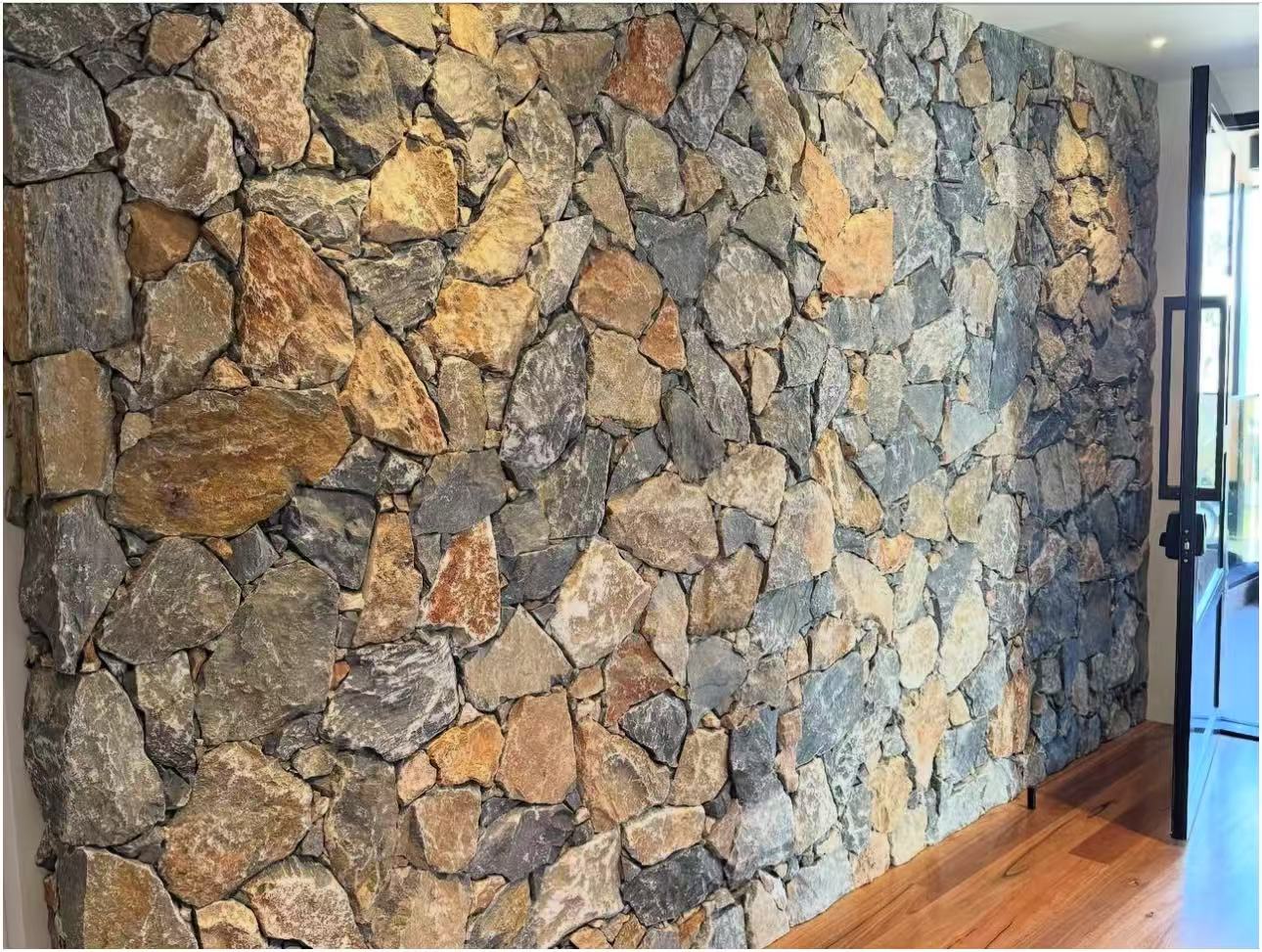 Irregular Wagin limestone cladding residential exterior