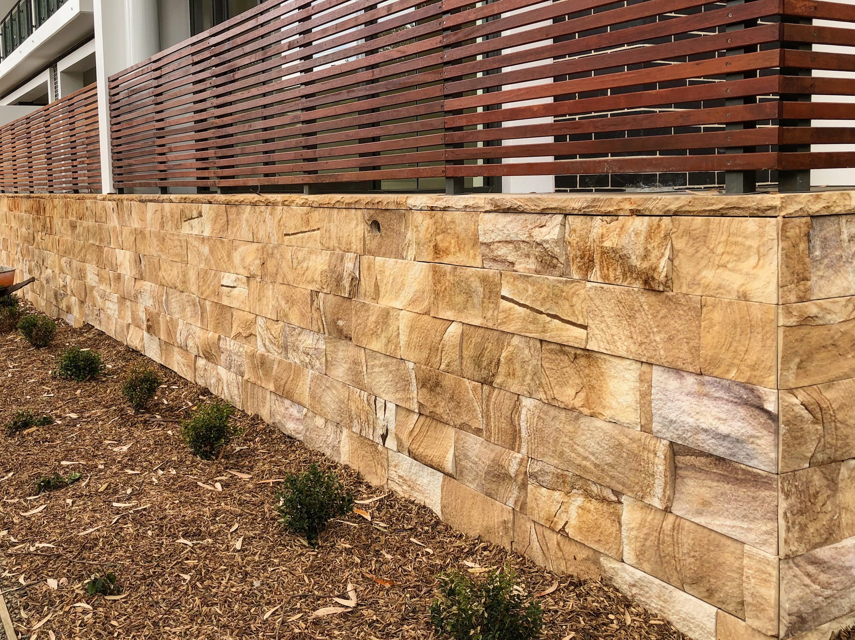 Kirra Ranch split face sandstone wall cladding exterior