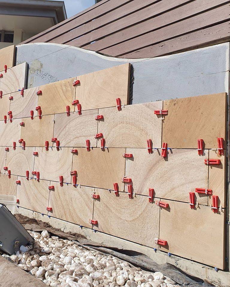 Sandstone tiles for outdoor patio flooring Brisbane