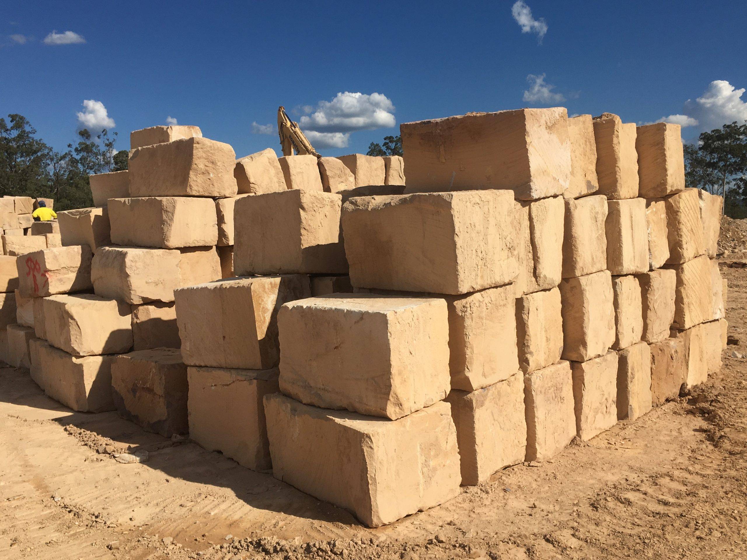 B Grade Premium 5 sawn sided sandstone block for rock walls B Grade Premium 5 sawn sided sandstone block for rock walls