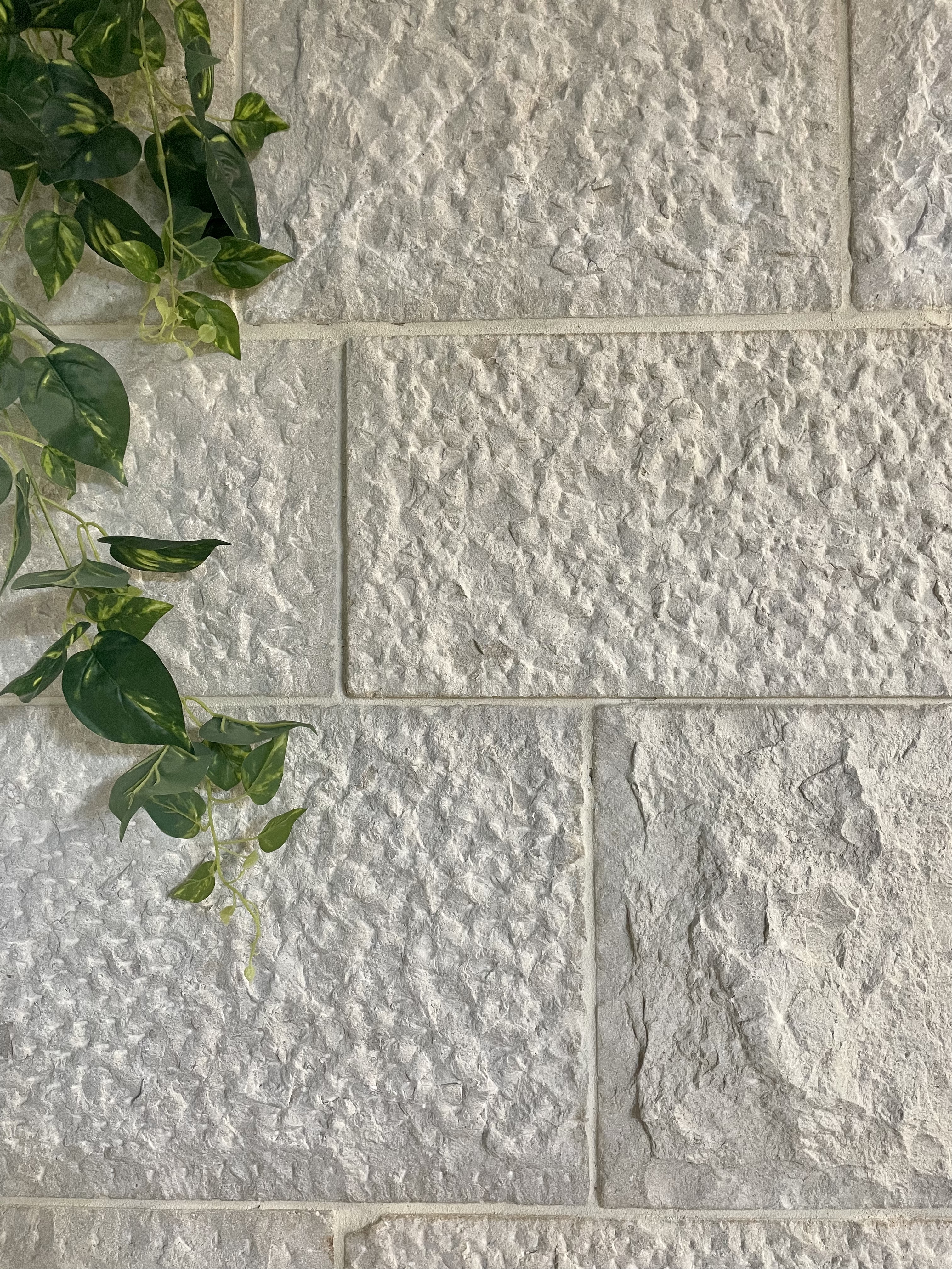 Sarina Lodge limestone walling full wall view