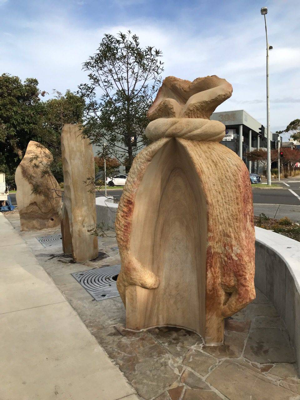 Bespoke sandstone sculpture commissioned in Brisbane