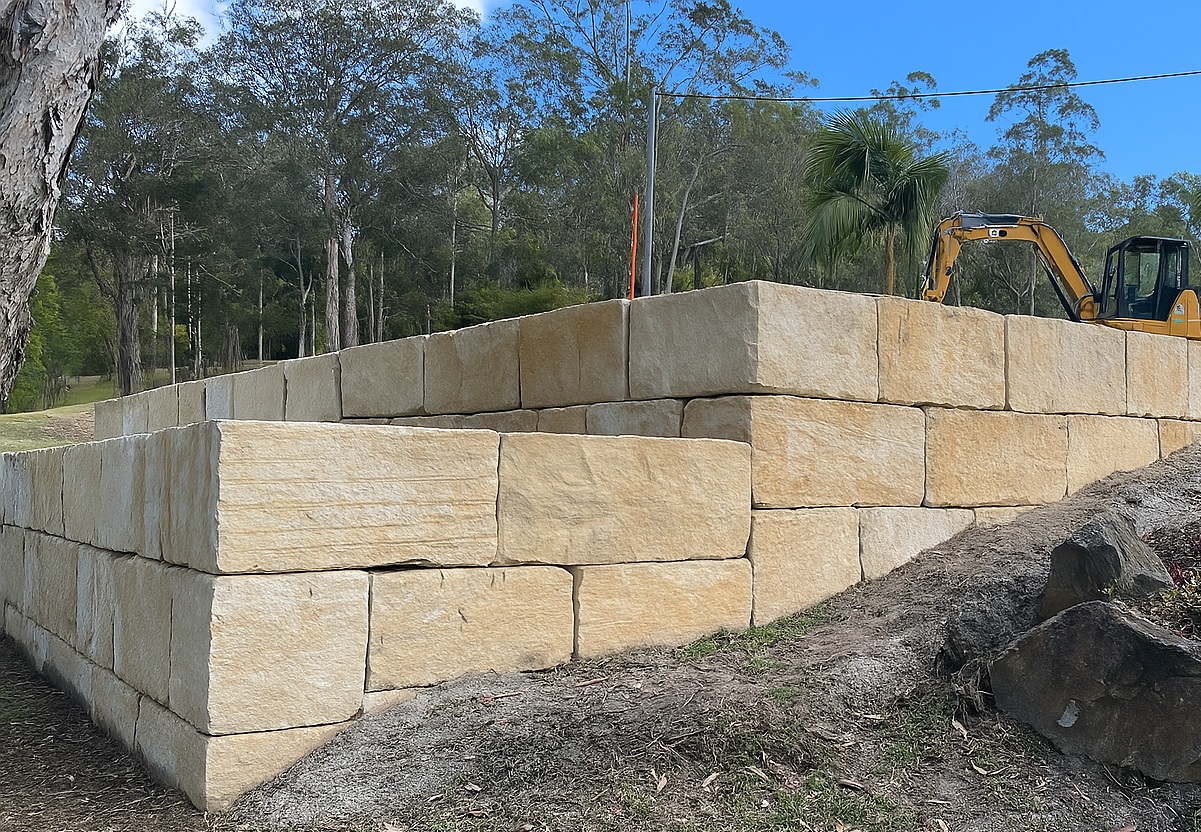 A Grade 5 sawn sandstone blocks for wall capping Brisbane