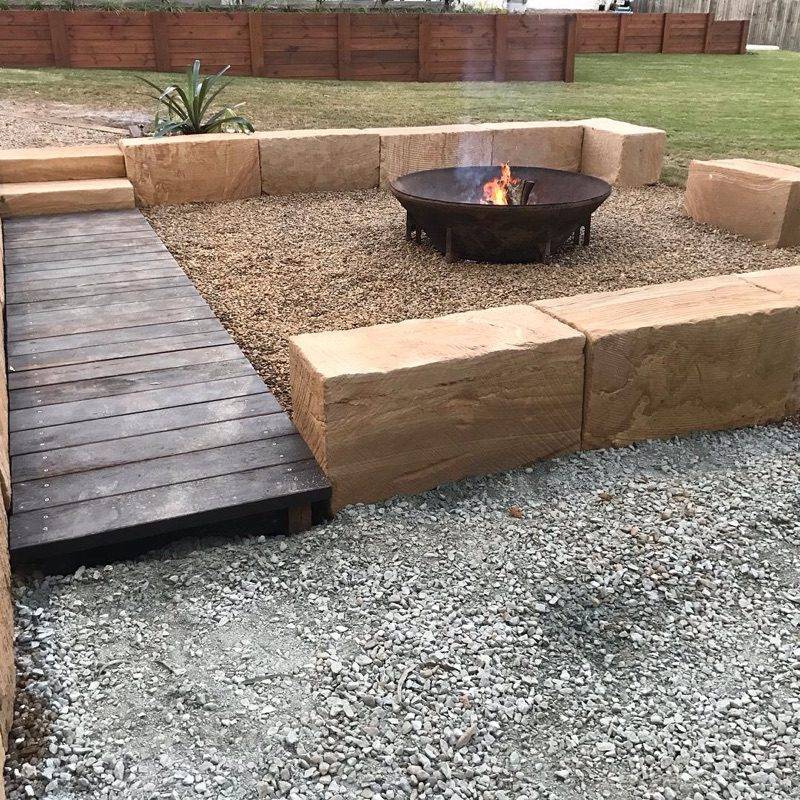 A Grade 5 sawn sides sandstone blocks ready for dispatch